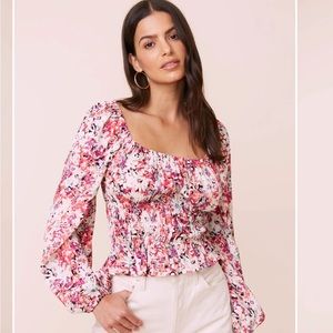 A S T R  Floral blouse size small